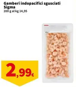 Sigma Superstore Gamberi indopacifici sgusciati Sigma offerta