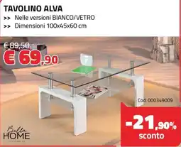 Eurobrico Tavolino Alva Bella Home offerta