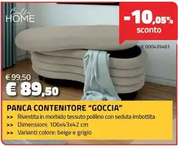 Eurobrico Panca contenitore "Goccia" offerta