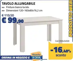Eurobrico Tavolo allungabile offerta
