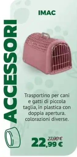 Joe Zampetti IMAC Trasportino per cani e gatti di piccola taglia offerta