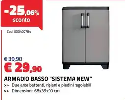 Eurobrico Armadio basso "Sistema New" offerta