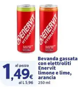 Sigma Superstore Beverage gassata con elettroliti Enervit limone e lime, arancia offerta