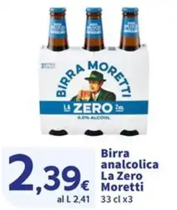 Sigma Superstore Birra analcolica La Zero Moretti offerta