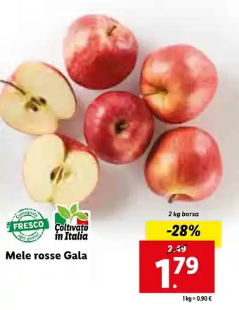 Lidl Mele rosse Gala offerta