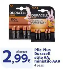 Sigma Superstore Pile Plus Duracell stilo AA, ministilo AAA offerta