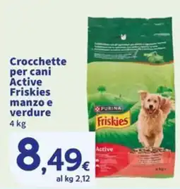Sigma Superstore Crocchette per cani Active Friskies manzo e verdure offerta