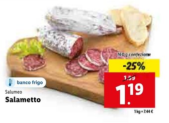 Lidl Salumeo Salametto offerta