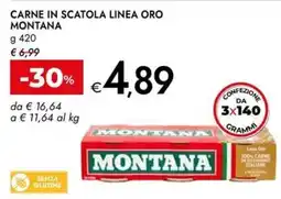 Bennet Carne in scatola linea oro Montana offerta
