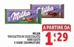 Deco Supermercati Milka Tavoletta di cioccolato offerta