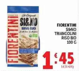Deco Superstore Fiorentini Sì&No triangolini riso bio offerta