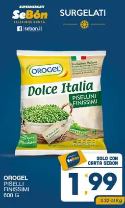 SeBón Supermercati Orogel pisellini finissimi offerta