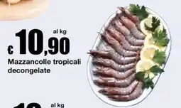 Sì con te Supermercati Mazzancolle tropicali decongelate offerta