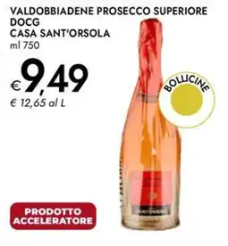Bennet Valdobbiadene Prosecco Superiore DOCG Casa Sant'Orsola offerta