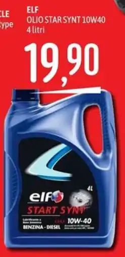 Emisfero Elf olio star synt 10w40 offerta