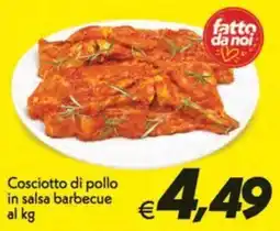 Iper Super Conveniente Coscioetto di pollo in salsa barbecue offerta