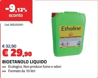 Eurobrico Bioetanolo liquido Ethaline offerta