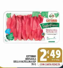 Deco Superstore Citterio Bresaola della Valtellina IGP offerta