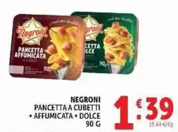 Deco Superstore Negroni pancetta a cubetti offerta