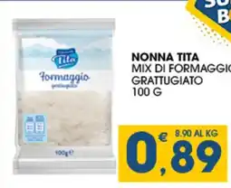 SeBón Supermercati Nonna Tita formaggio grattugiato offerta