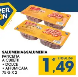 SeBón Supermercati Pancetta a cubetti dolce affumicata offerta