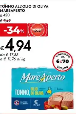 Bennet Tonno all'olio di oliva MareAperto offerta