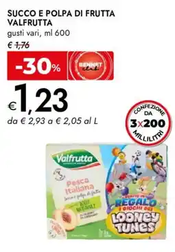 Bennet Succo e polpa di frutta Valfrutta offerta