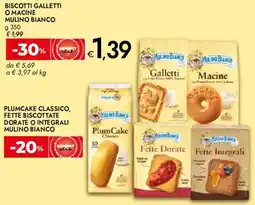 Bennet Biscotti galletti o macine Mulino Bianco offerta
