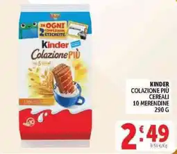 Deco Superstore Kinder Colazione Più Cereali offerta