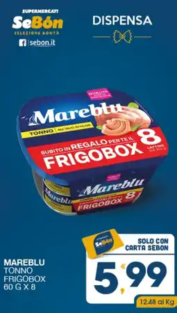 SeBón Supermercati Mareblu tonno frigobox offerta