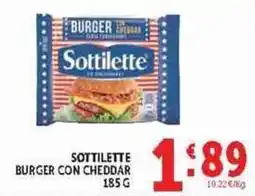Deco Supermercati Sottilette burger con cheddar offerta