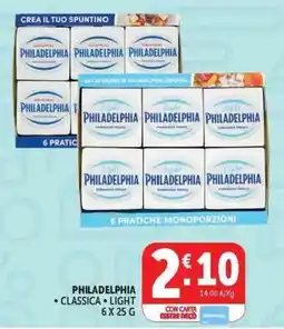 Deco Supermercati Philadelphia Classica Light offerta