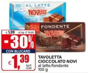 Tavoletta cioccolato Novi