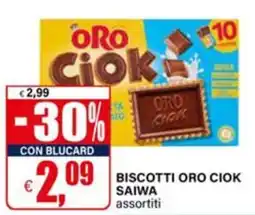 Il Gigante Biscotti Oro Ciok Saiwa offerta