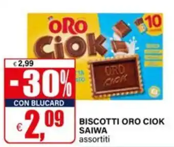 Biscotti Oro Ciok Saiwa