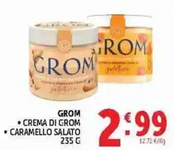Deco Superstore Crema di Grom Caramello Salato offerta