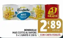 Deco Supermercati Bonduelle mais cotto al vapore offerta