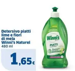 Sigma Detersivo piatti lime e fiori di mela Winni's Naturel offerta