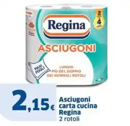 Sigma Asciugoni carta cucina Regina offerta