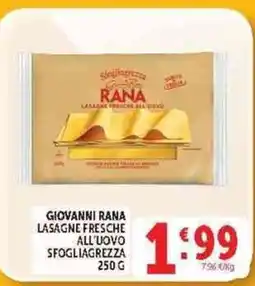 Deco Supermercati Giovanni Rana lasagne fresche all'uovo sfogliagrezza offerta