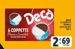 Deco Superfreddo Decò Coppette Panna e Cioccolato offerta