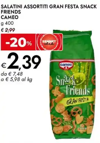 Salatini assortiti Gran Festa Snack Friends Cameo