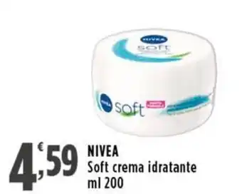 Rossotono Carrefour NIVEA Soft crema idratante offerta