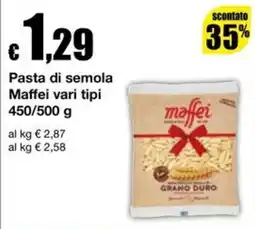 Sì con te Market Pasta di semola Maffei offerta