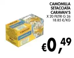 èccoMI Camomilla setacciata Caravan's offerta