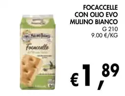 èccoMI Focacelle con olio evo mulino bianco offerta