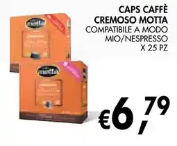 èccoMI Caps Caffè Cremoso Motta offerta