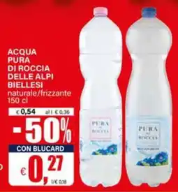 Il Gigante Acqua pura di roccia delle alpi biellesi offerta