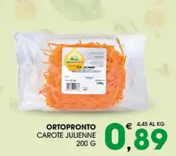 SeBón Supermercati Ortopronto carote julienne offerta