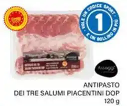 Il Gigante Antipasto dei tre salumi piacentini DOP offerta